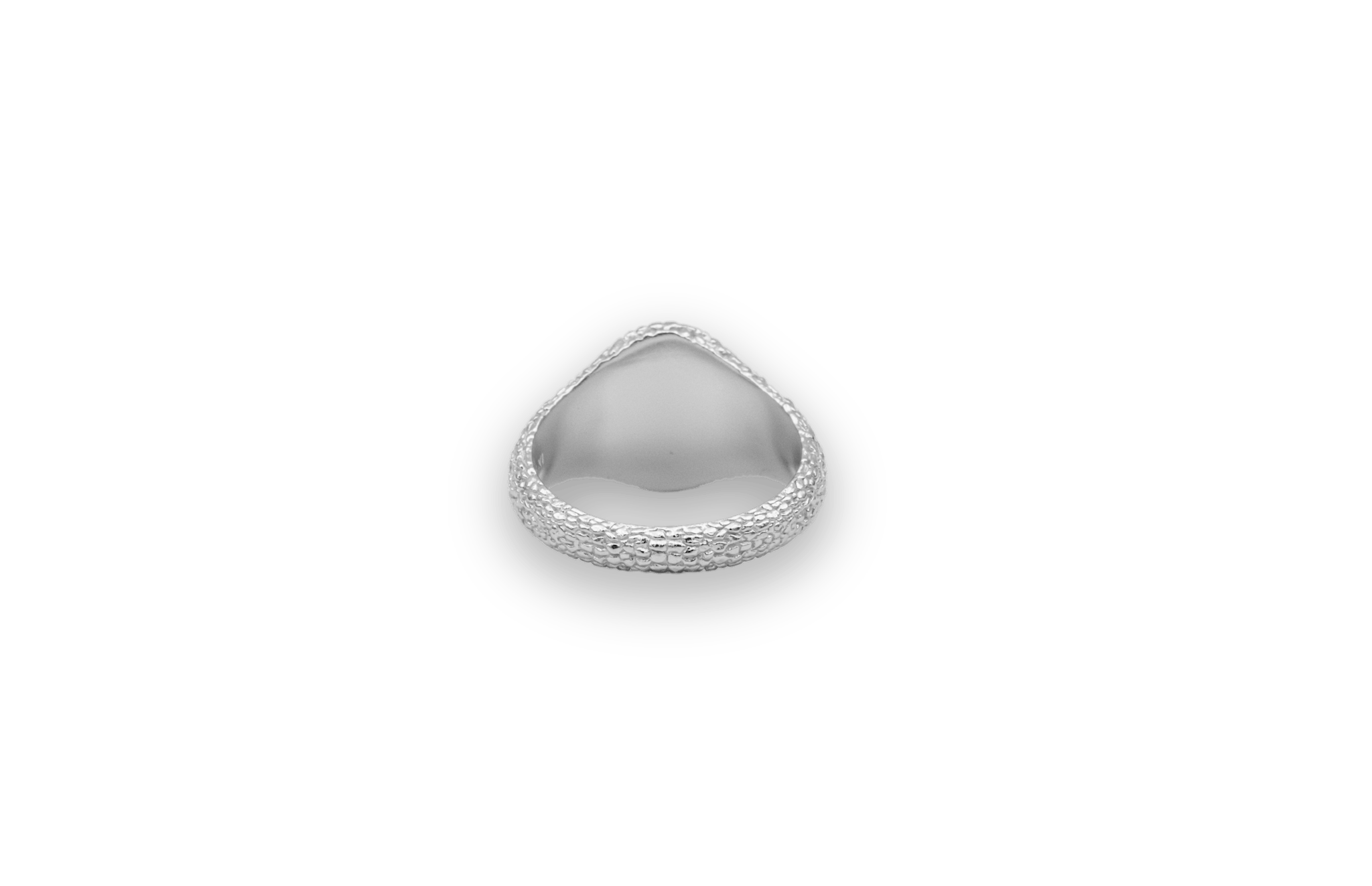 IX Crunchy Mini Oval Ring Silver