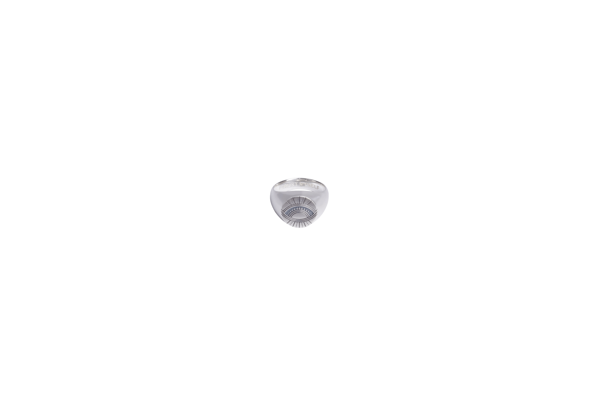 IX I Trust Myself Ring Silver