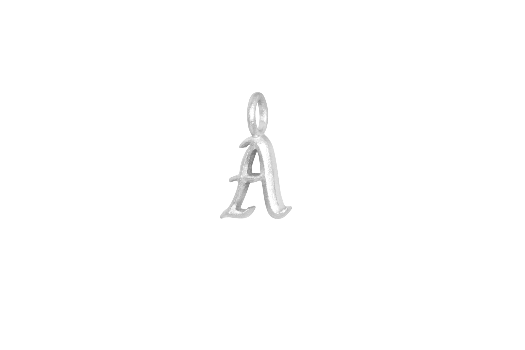 IX Ice Letter Charm Silver