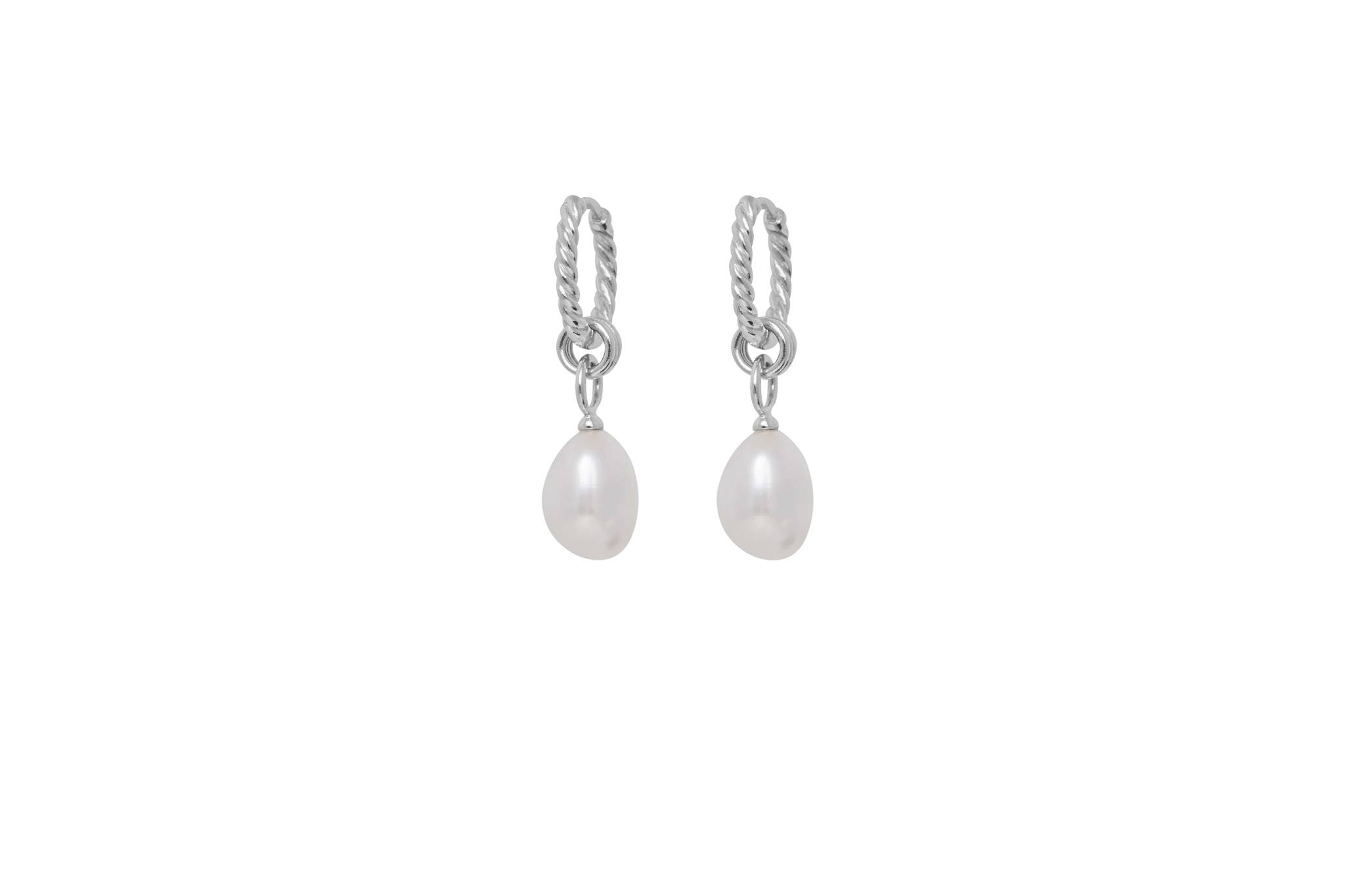 IX Ocean Pearl Earrings Silver