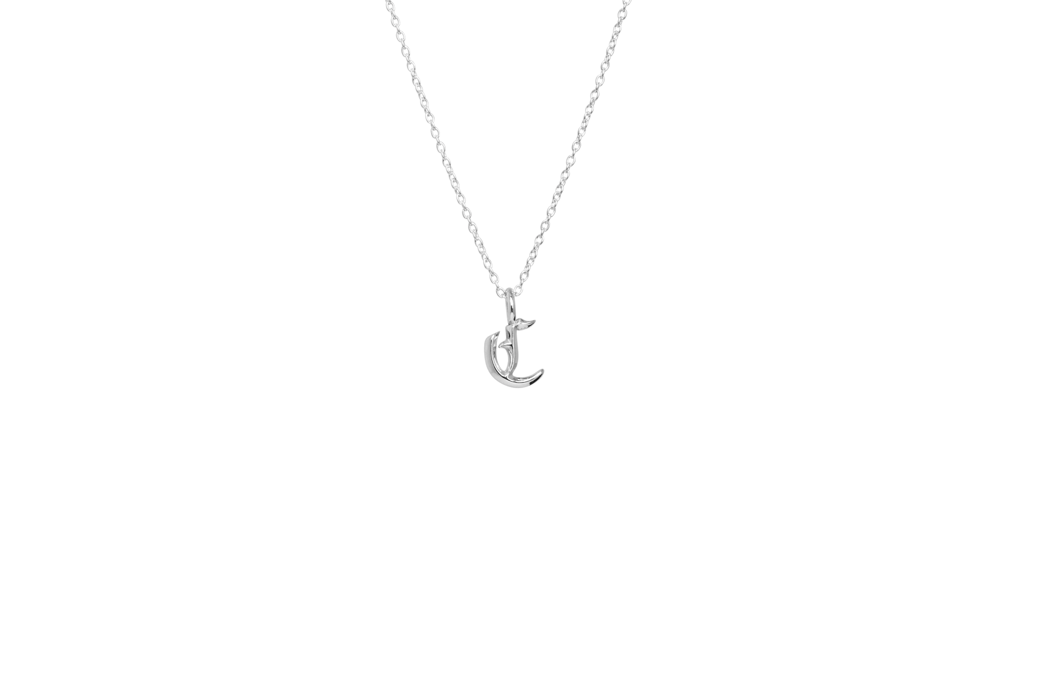 IX Letter Charm Silver