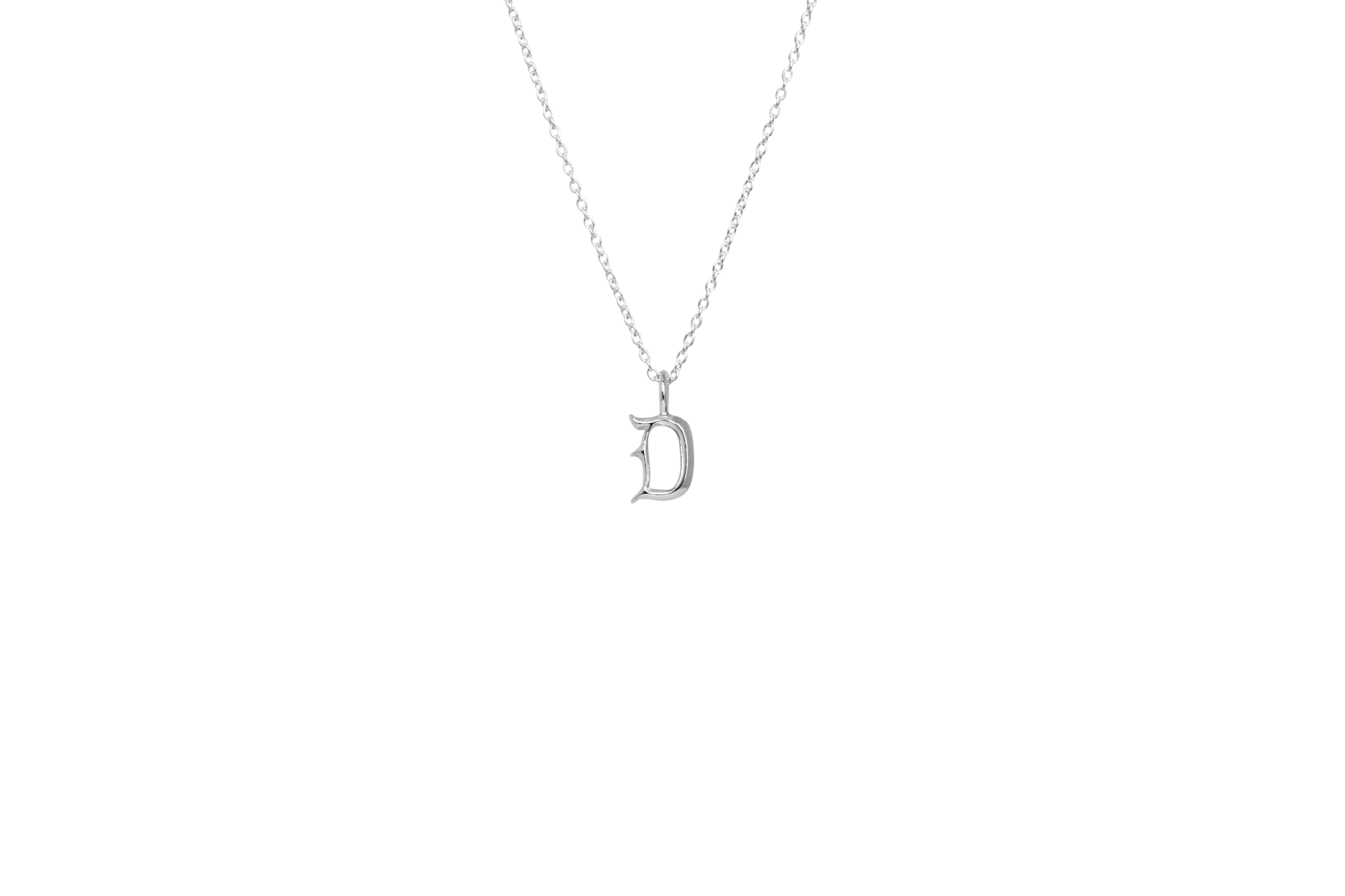 IX Letter Charm Silver