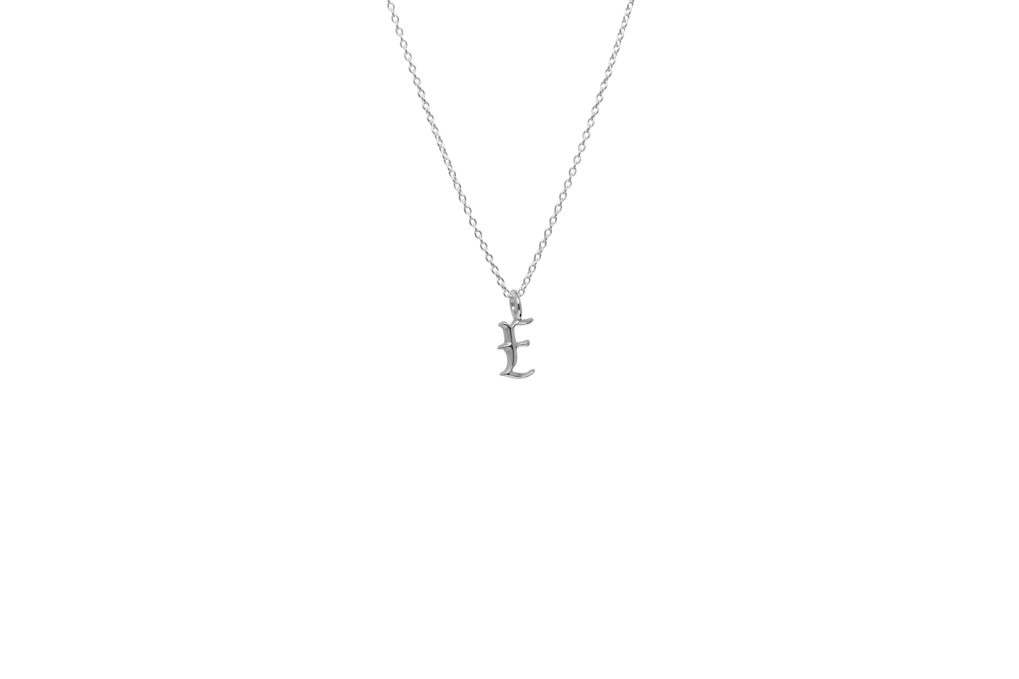 IX Letter Charm Silver