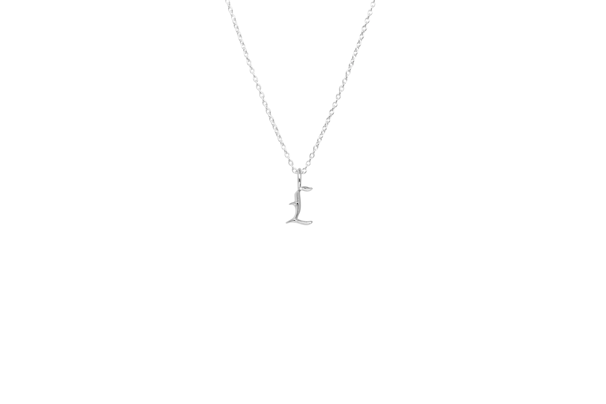IX Letter Charm Silver