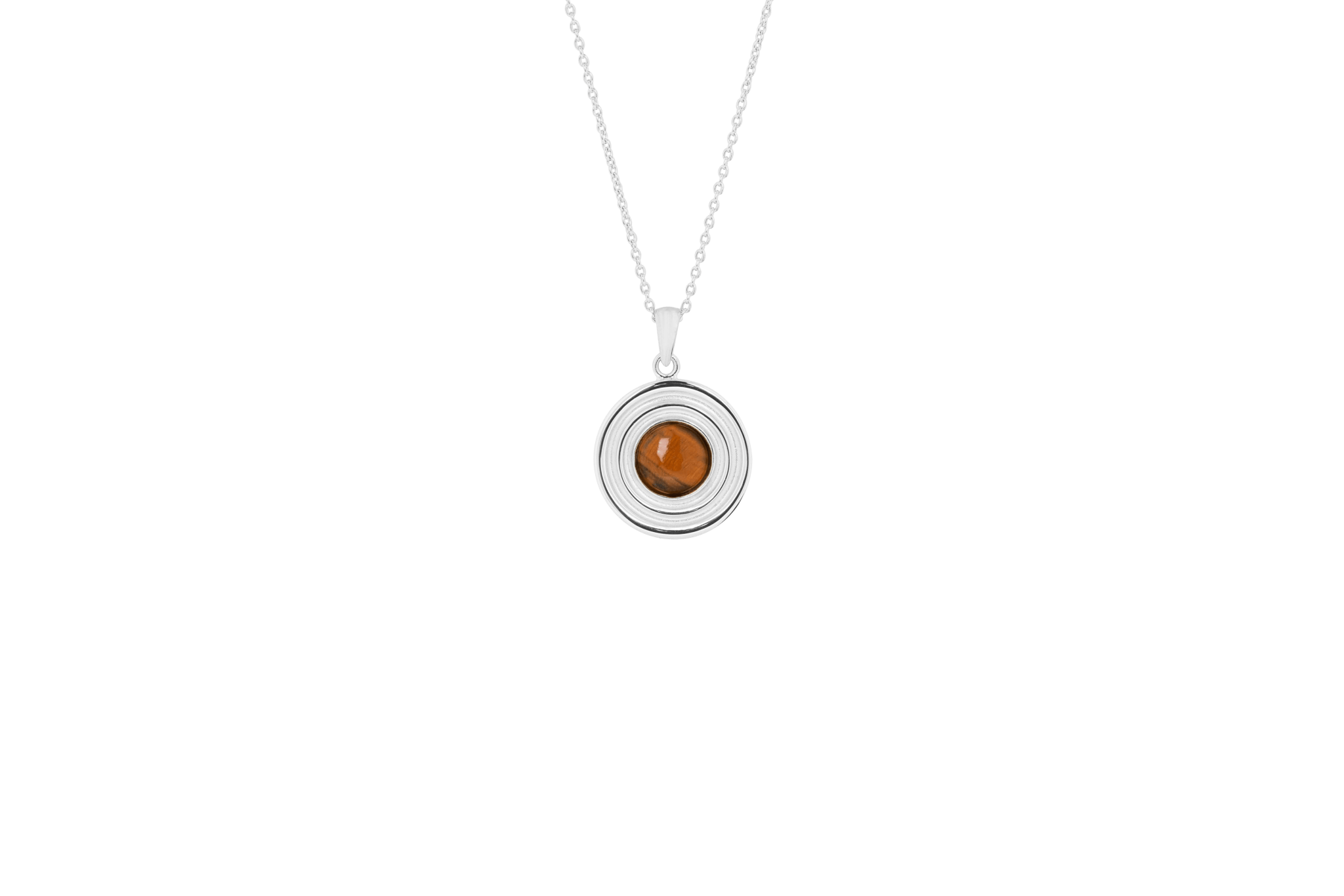 IX Anker Necklace Tiger Eye Silver