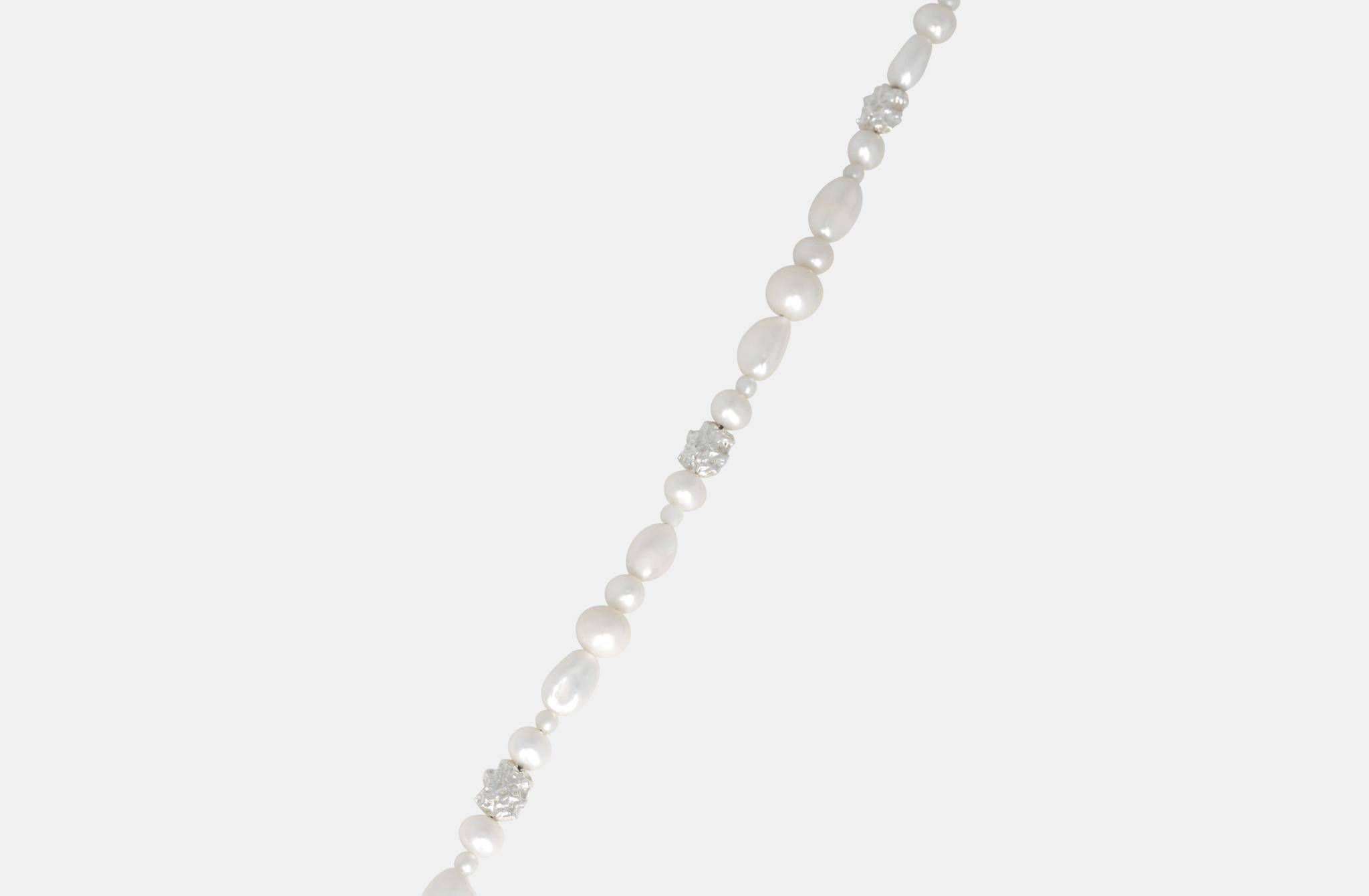 IX Ocean Pearl Chain Silver