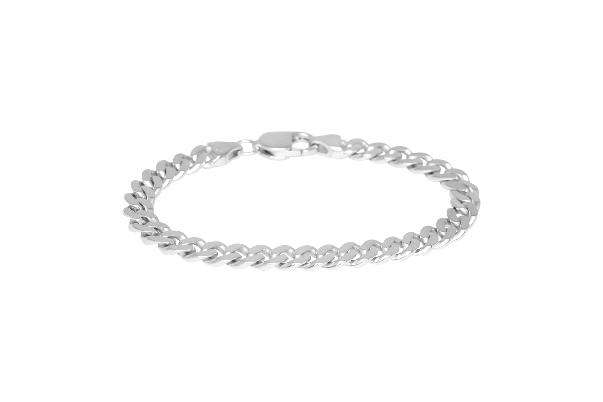 IX Chunky Curb Matt Bracelet Silver