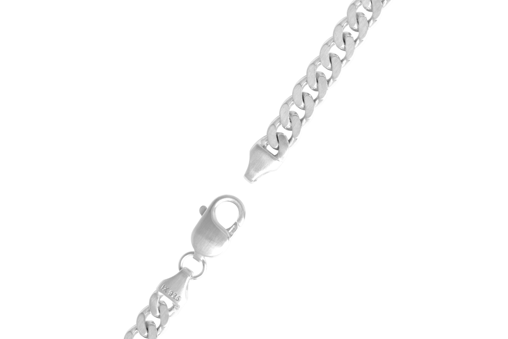 IX Chunky Curb Matt Bracelet Silver