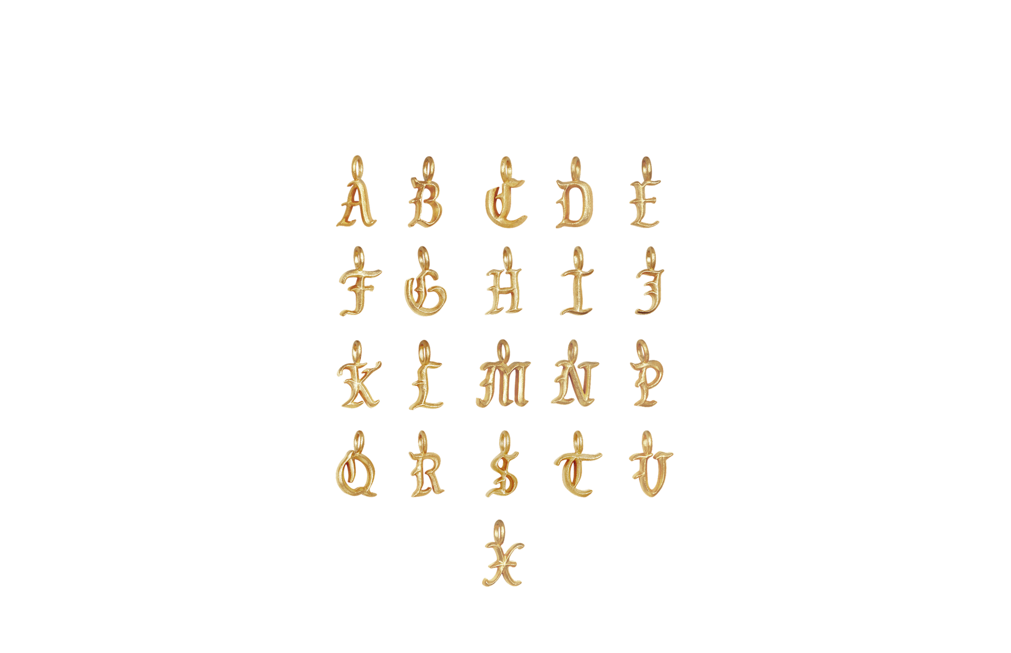 IX Ice Letter Charm