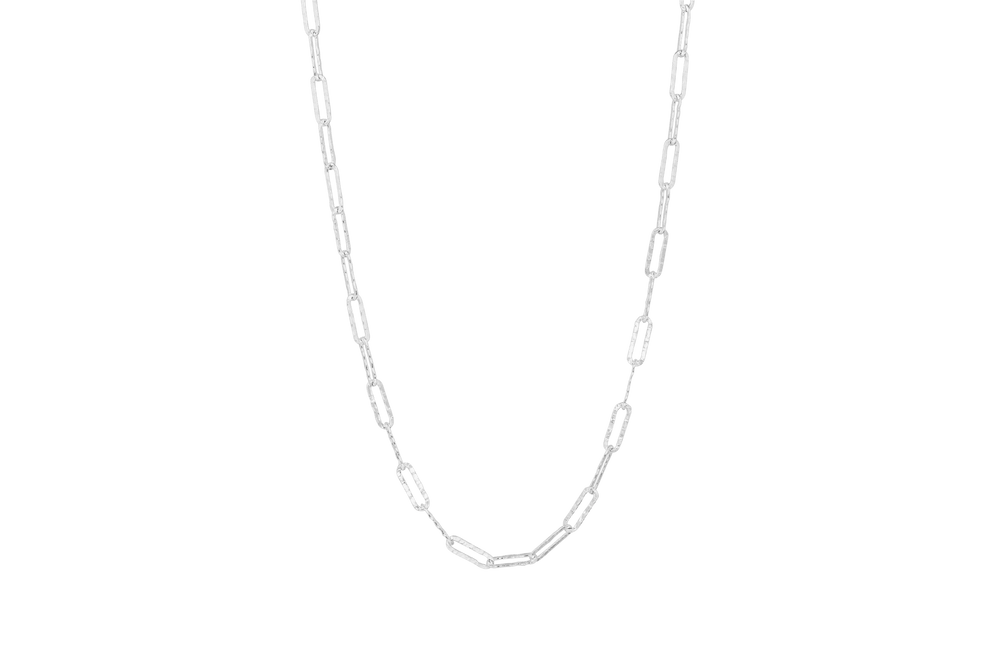 IX Alpha Necklace Silver