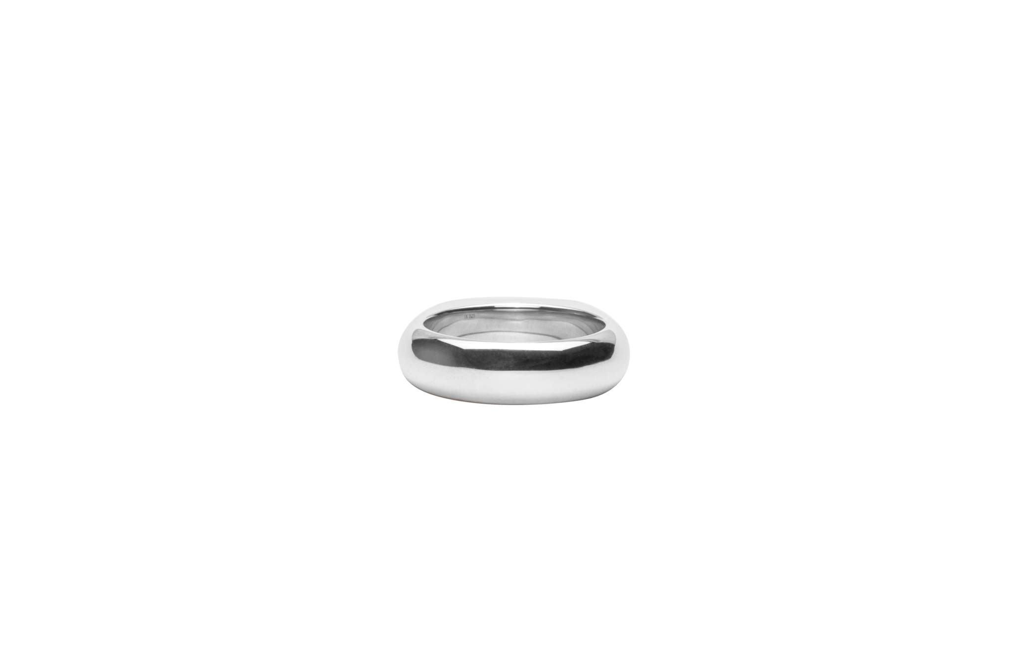 IX Mini Hexagon Ring Red Silver