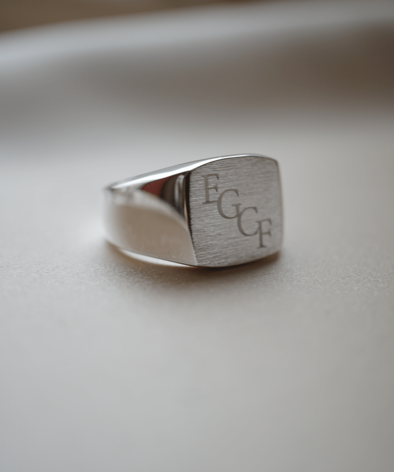 IX Tribute Signet Ring Silver