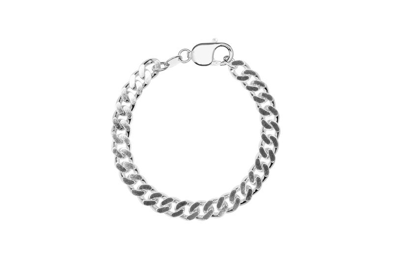 IX Chunky Curb Bracelet Silver