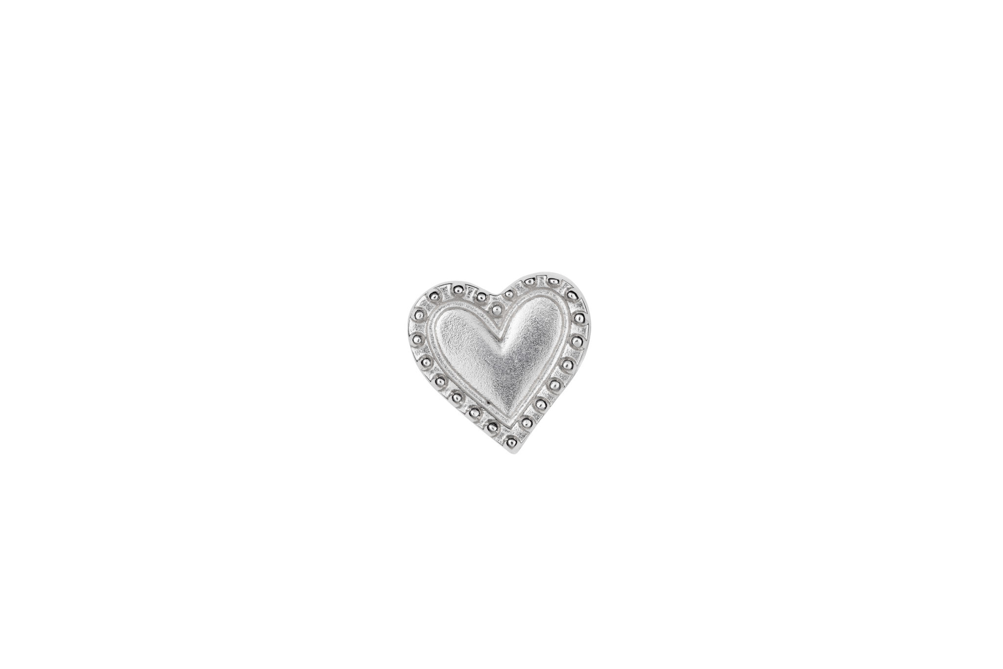 IX Heart Pendant Silver